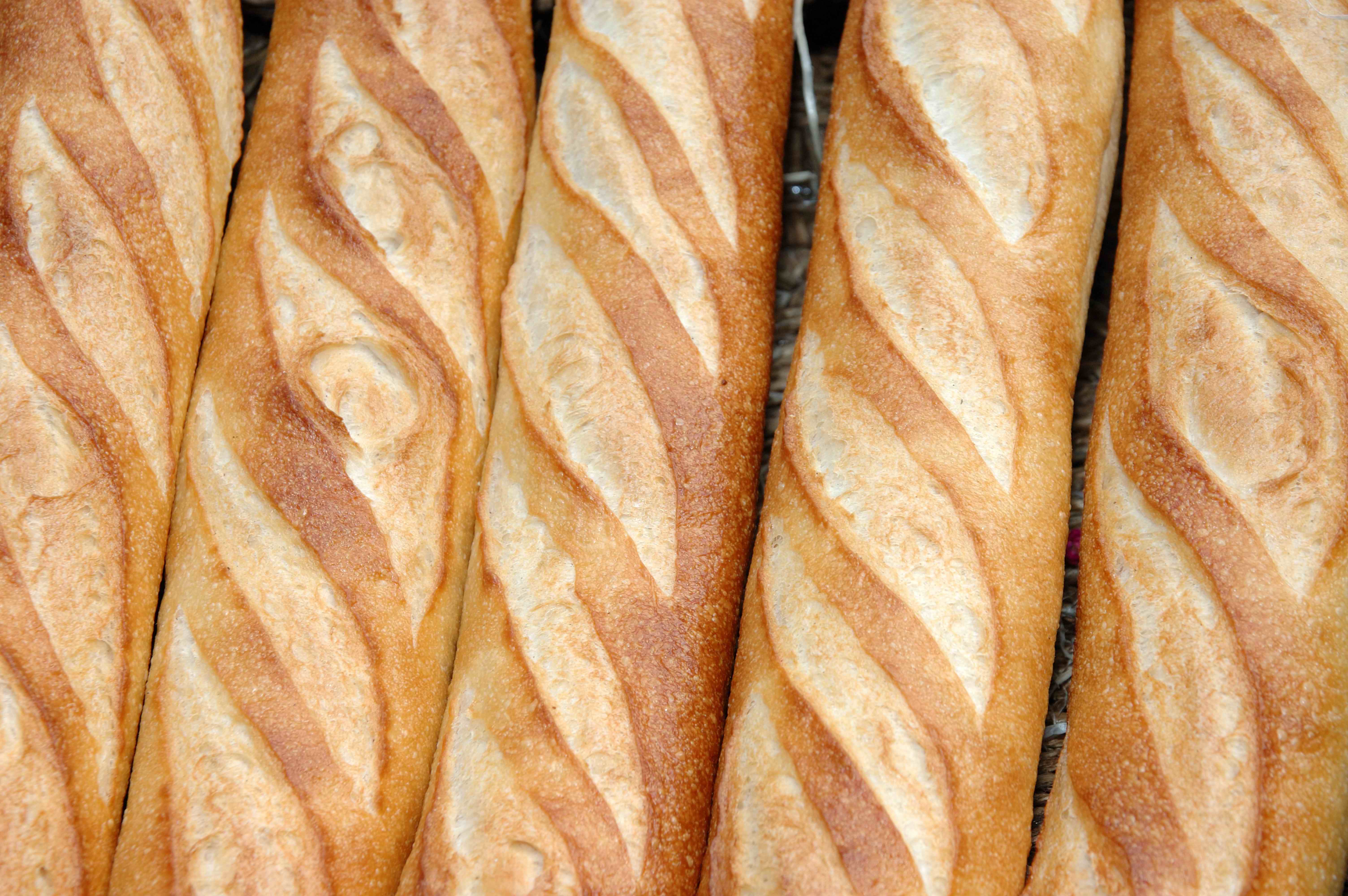 батоны, французская булка, хлеб, текстура, хлеба, bread background texture