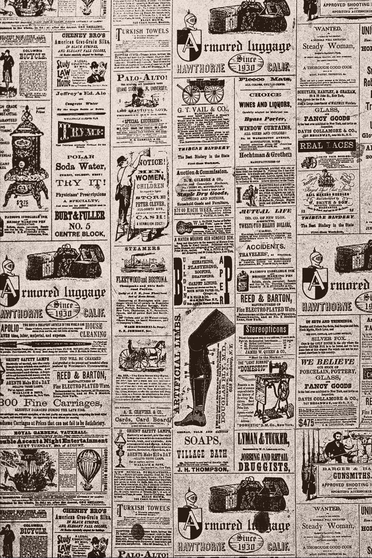 Старая газета, текстура газеты, фон, old newspaper background