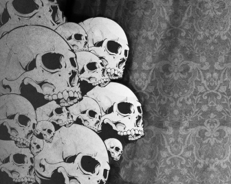  skull, background, texture, photo, gray skulls texture background