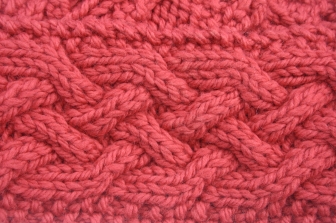 Pink knitted wool texture background image